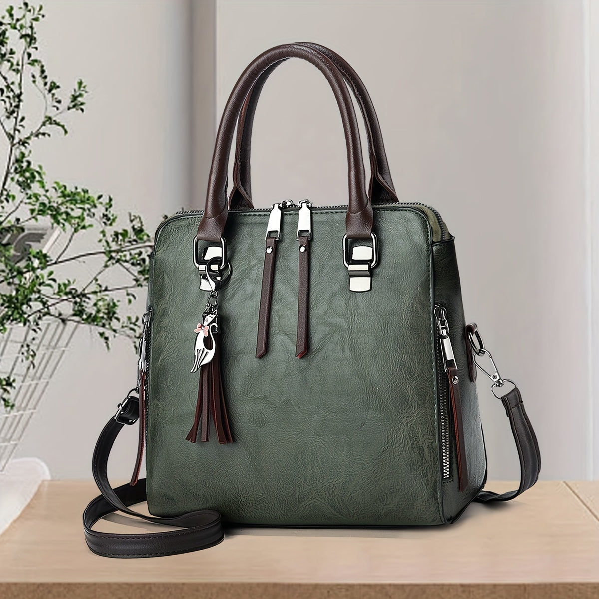 Fashion Top Handle Satchel Bag, Classic Crossbody Bag, Women's Casual Handbag, Shoulder Bag & Purse