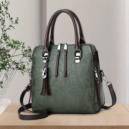 Fashion Top Handle Satchel Bag, Classic Crossbody Bag, Women's Casual Handbag, Shoulder Bag & Purse