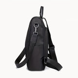 realaiot  Minimalist Casual Zipper Backpack, Lightweight Solid Color Rucksack, All-Match Travel Bag