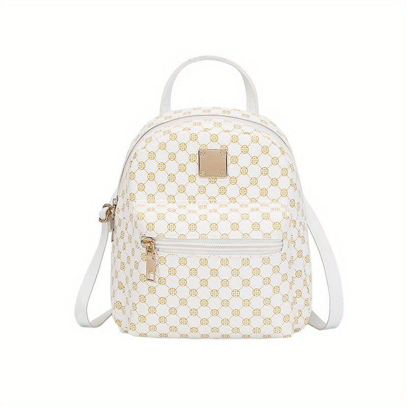 Fashion Print Shoulder Cross-span Small Backpack For Women