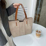 Fashion Casual Shoulder Bag, Large Capacity Commuting Tote Bag