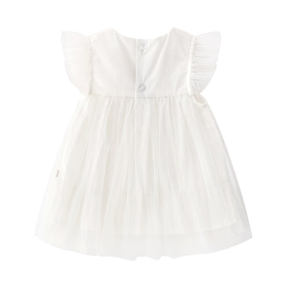 Baby Skirt European and American Style White Tulle Skirt Send Hair Band Baby Clothes Dress Princess Tulle Skirt Dress