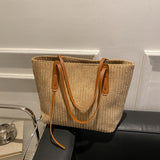 Large Capacity Casual Corduroy Tote Bag, Solid Color Shoulder Bag, All-Match Handbag For Work