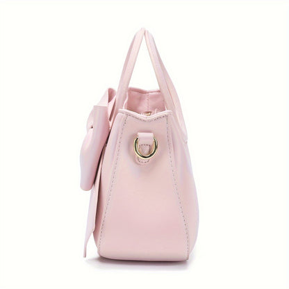 realaiot Cute Bow Decor Crossbody Bag, Sweet Top Handle Shoulder Bag, Women's Fashion Handbag & Purse