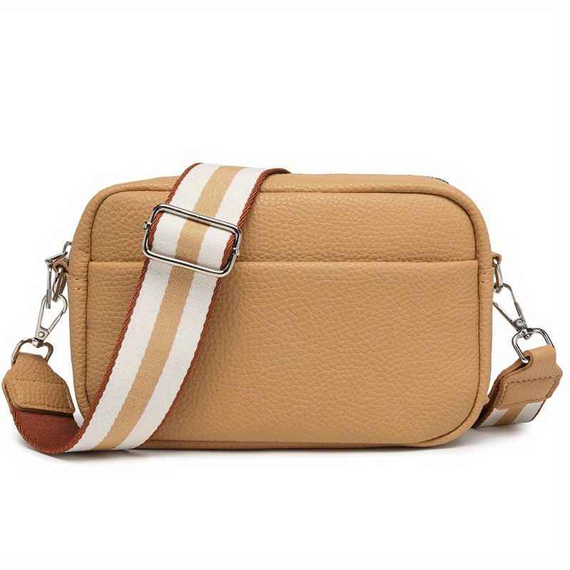 realaiot  New Wide Strap Cosmetic Bag Shoulder Bag Handbag Mobile Phone Bag Cross Body Toiletry Bag For Women