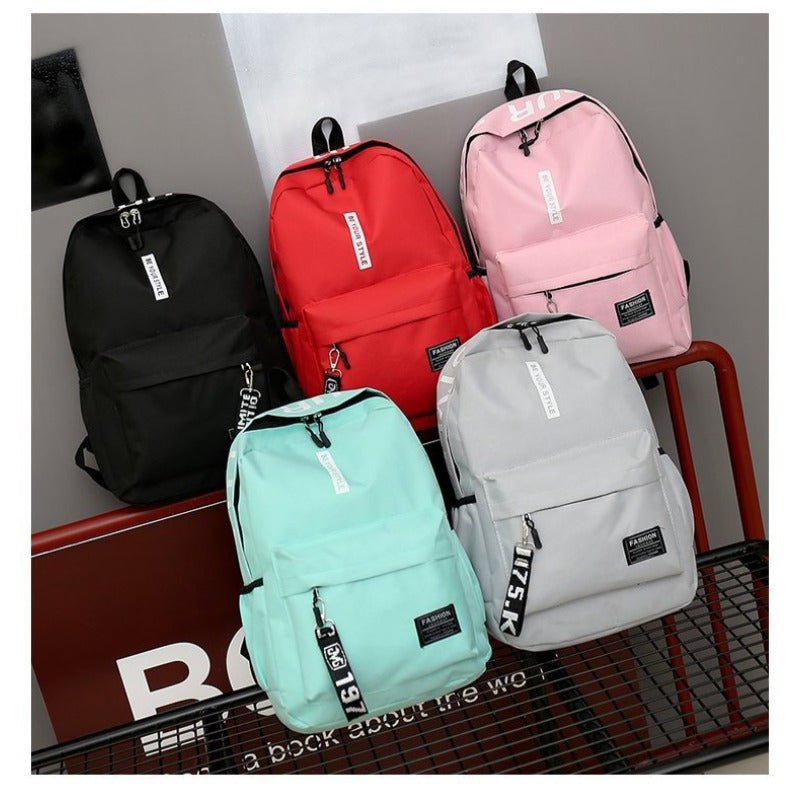 1pc 20L Large Capacity Campus Student Schoolbag,  High School Student Outdoor Travel Backpack, Fashion Letter Print Backpack With Letter Pattern Strap, Outdoor Travel Bag