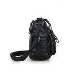 realaiot  Mini Multi-Layer Crossbody Bag, Vintage PU Shoulder Bag, Women's Casual Handbag & Phone Purse (19.0cm X 15.98cm X 7.98cm)