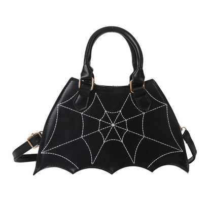 realaiot  Halloween Bat Shaped Novelty Bag, Goth Funny Crossbody Bag, Fashion Handbag & Shoulder Purse For Women