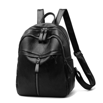 Large Capacity Backpack Purses High Quality Leather Vintage Bag School Bags Travel Bag Pack Rucksack