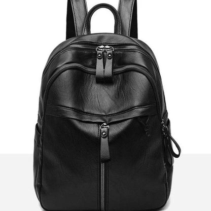 Large Capacity Backpack Purses High Quality Leather Vintage Bag School Bags Travel Bag Pack Rucksack