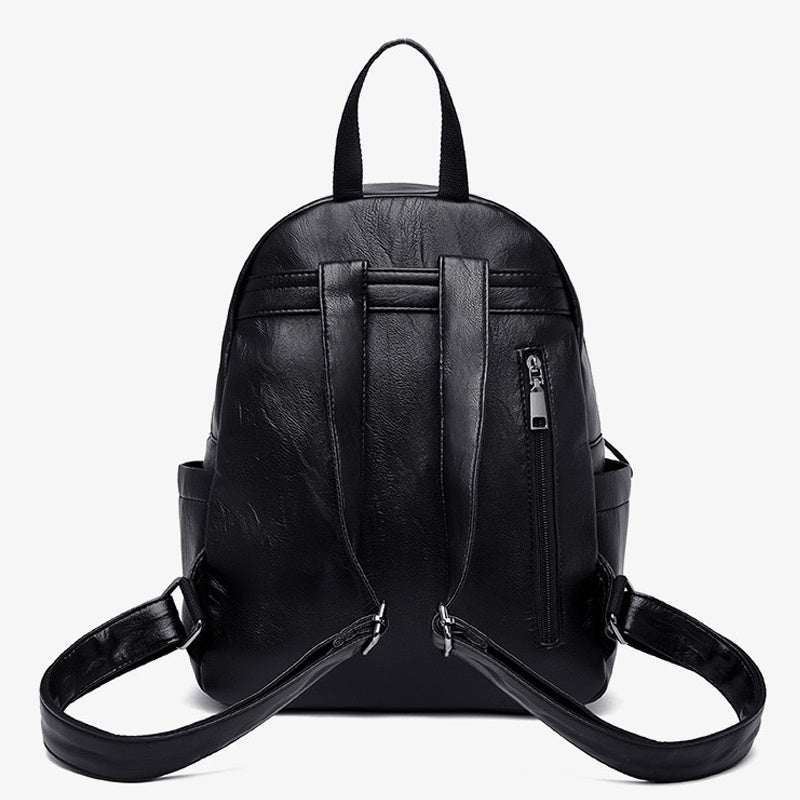 Large Capacity Backpack Purses High Quality Leather Vintage Bag School Bags Travel Bag Pack Rucksack