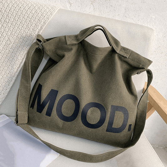 Sports Gym Bag For Women & Men, Vintage Trendy Handbag, Canvas Tote Bag, Letter Graphic Shoulder Bag