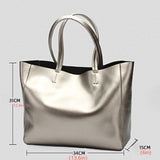 realaiot  Simple Classic Tote Bag, Lightweight All-Match Shoulder Bag, All-Match Large Capacity Handbag For Mom