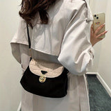 Retro Ruched Crossbody Bag, Crocodile Pattern Shoulder Bag, Fashion Buckle Flap Purse For Women