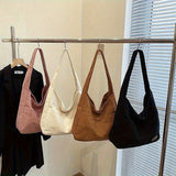 realaiot  Minimalist Solid Color Shoulder Bag, All-Match Versatile Handbag For Women, Daily Use School, Office Use Bag