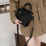 realaiot  Fashion Vegan Crossbody Bag, Genuine Leather Shoulder Bag, Women's Casual Handbag & Purse