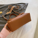 realaiot  Retro Crossbody Bag For Women, Simple Briefcase Handbag, Large Capacity Shoulder Bag For Commuter