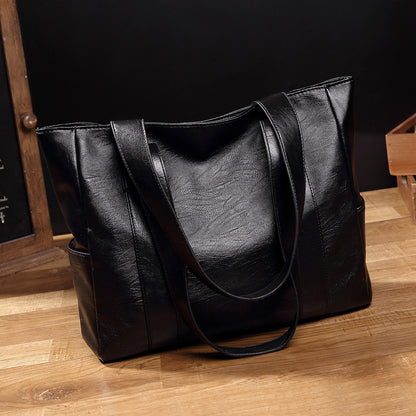 Large Capacity Tote Bag, Women's Simple Fashion Shoulder Bag