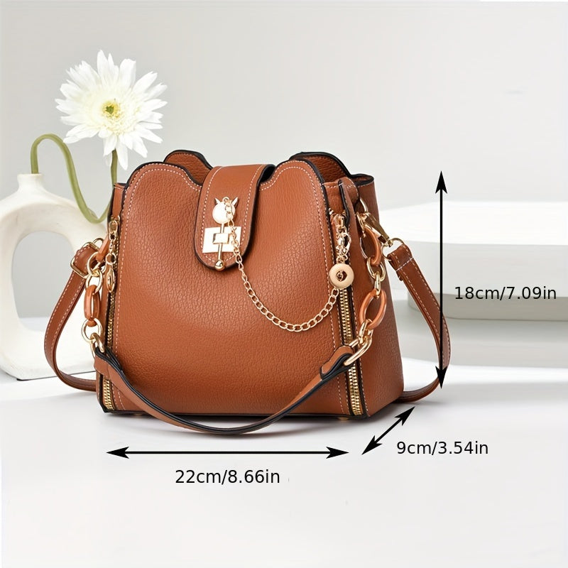 realaiotMini Fashion Crossbody Bag, Trendy Shoulder Bag, Women's Casual Handbag & Purse