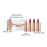 Luxury Leather Bag Soft Misty Lipstick Chain Bag Set Waterproof Non Stick Cup Non Fade Velvet Matte Texture Valentine's Day Gifts