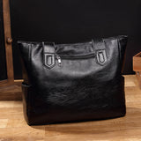 realaiot  Large Capacity Tote Bag, Women's Simple Fashion Shoulder Bag