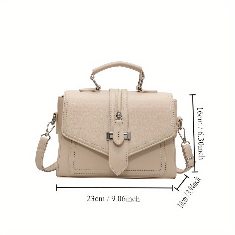 realaiot  Mini Fashion Crossbody Bag, Trendy Flap Shoulder Bag, Women's Casual Handbag & Purse