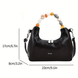 realaiot  Trendy Crescent Hobo Bag, Fashion PU Crossbody Bag, Women's Stylish Handbag & Shoulder Purse