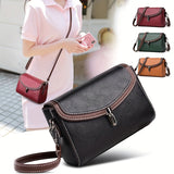 Color Contrast Crossbody Bag, Fashion Turn Lock Flap Purse, Mini Shoulder Bag For Women