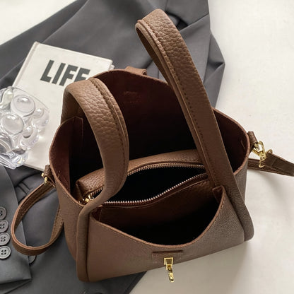 Fashion Vegan Crossbody Bag, Trendy Solid Color Shoulder Bag, Women's Casual Handbag & Purse