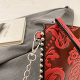 realaiot Mini Ethnic Embossed Crossbody Bag, Vintage Shoulder Bag, Women's Retro Handbag & Purse