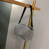 New Chain Handbag Rhinestone Personality Trendy Fashion Shoulder Bag Crossbody Bag