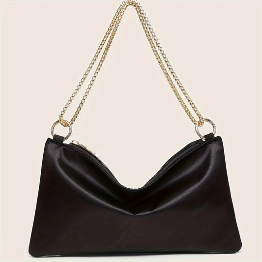 realaiot  Elegant Evening Shoulder Bag, Classic Underarm Hobo Bag, Women's Fashion Handbag & Purse For Wedding Party Prom