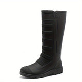 Men Rain Boots, Wear-resistant Waterproof Non-slip Knee High Rain Shoes For Outdoor Walking Fishing