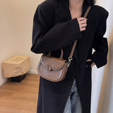 Mini Crossbody Saddle Bag, Trendy Top Handle Shoulder Bag, Women's Fashion Handbag & Purse