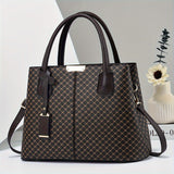 realaiot  Elegant Flower Print Handbag, Fashion Tote Bag For Women, Large Capacity Crossbody Bag For Office