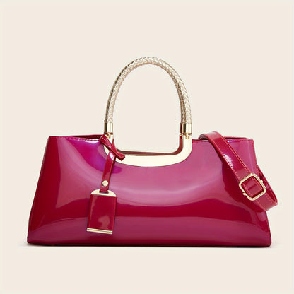 realaiot  Fashionable patent leather handbag for ladies