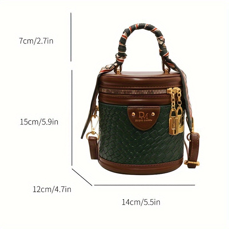 Mini Vintage Crossbody Bucket Bag, Retro Shoulder Bag, Women's Fashion Handbag & Tote Purse