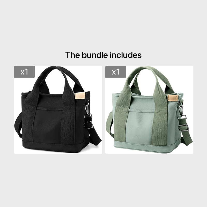 1pc Tote Bag Women And Men Small Satchel Bag Stylish Mini Tote Handbag Canvas Hobo Bag Fashion Crossbody Bag Shoulder Bag 2023