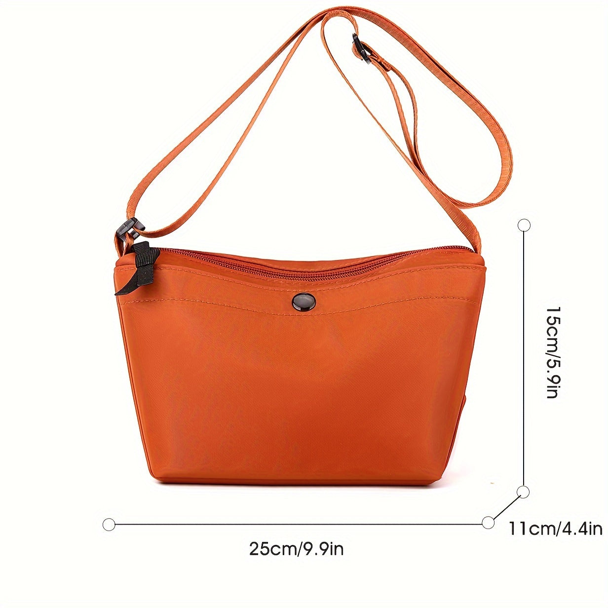 realaiot Fashion Simple Crossbody Bag, Solid Color Shoulder Bag, Women's Casual Handbag & Purse