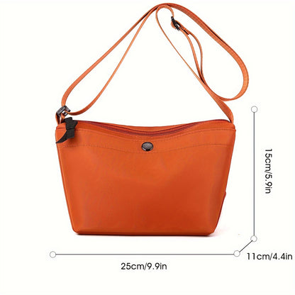 realaiot Fashion Simple Crossbody Bag, Solid Color Shoulder Bag, Women's Casual Handbag & Purse