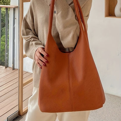 Vintage Large Capacity Tote Bag, Retro Shoulder Hobo Bag, Women's Casual Handbag & Purse