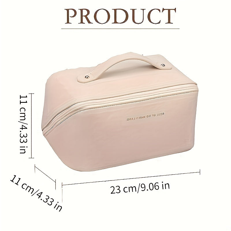 realaiot  Portable Large-capacity Cosmetic Bag, Simple Toiletry Wash Bag Fo Travel, Lightweight Makeup Bag