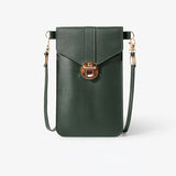 Mini Touch Screen Phone Bag, Women's PU Leather Crossbody Bag, Simple Flap Coin Purse (4.72*7.87*0.39) Inch