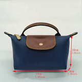 realaiot  Classic Style Mini Handbag, PU Leather Dumpling Bag, Trendy Crossbody Bag & Purse For Women