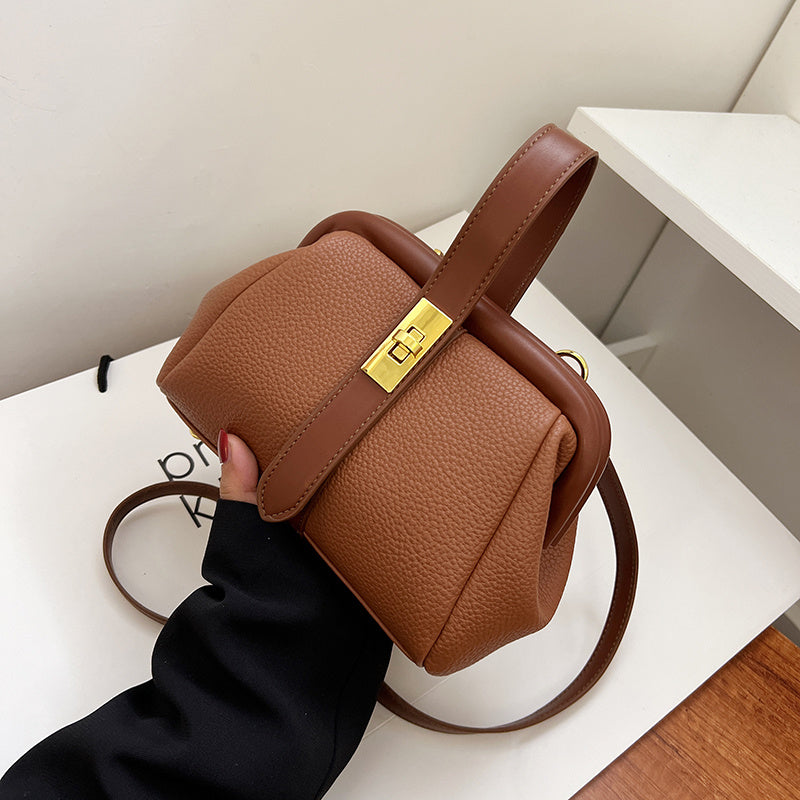 Stylish Clip Handbag For Women, Solid Color Crossbody Bag, Stylish Clutch Purse