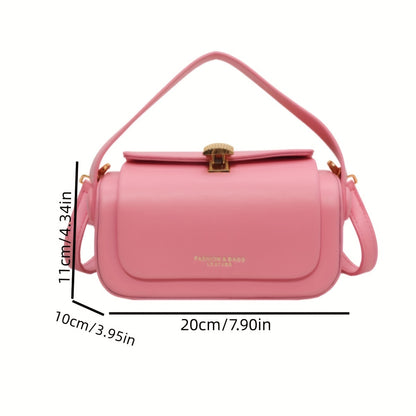 realaiot  Mini Fashion Crossbody Bag, Trendy PU Shoulder Bag, Women's Stylish Handbag & Phone Purse