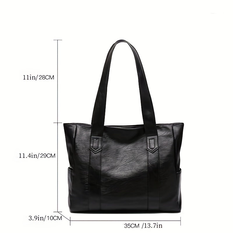 Large Capacity Tote Bag, Women's Simple Fashion Shoulder Bag