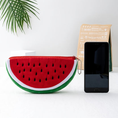 realaiot  Cute Watermelon Wallet, Zipper Fruit Shape Coin Purse Small Storage Bag For Women