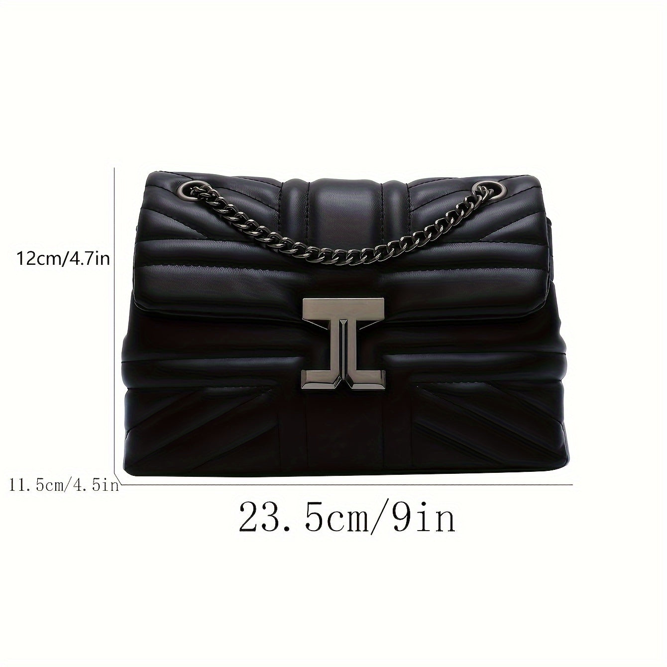 New Retro Style Mini Shoulder Chain Bag, Solid Color Elegant Flap Crossbody Purse For Women