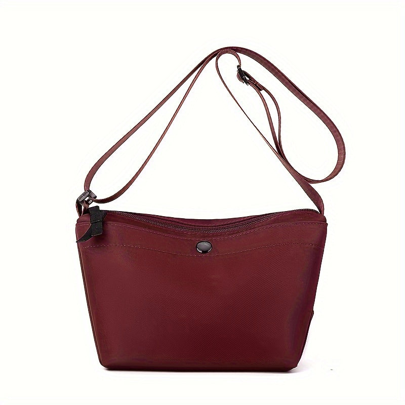 realaiot Fashion Simple Crossbody Bag, Solid Color Shoulder Bag, Women's Casual Handbag & Purse